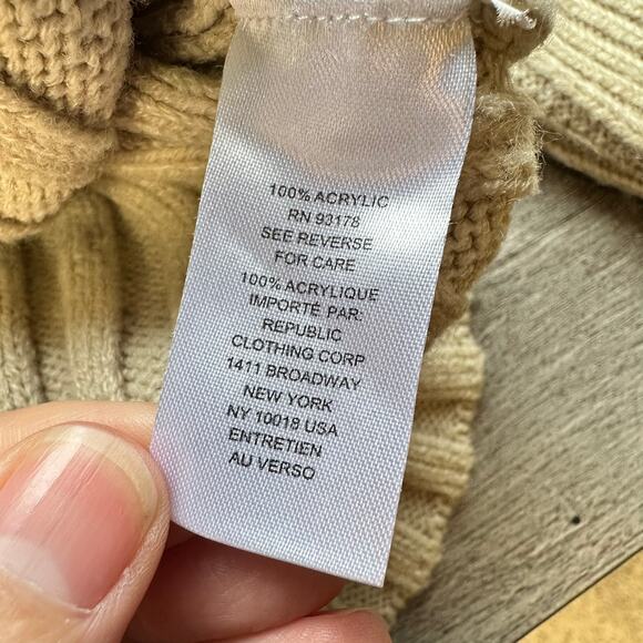 Elie by Elie Tahari Turtleneck Sweater Oatmeal Cream XS - Picture 5 of 8